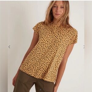 Marine Layer cheetah swing crew tee XS x-small